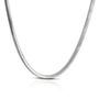 Flat Snake 10mm Necklace – Solid Silver, thumbnail 1 of 4