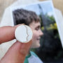 Your Silhouette Portrait Personalised Silver Cufflinks, thumbnail 3 of 5