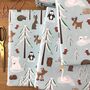 Forest Animals Christmas Wrapping Paper, thumbnail 9 of 12