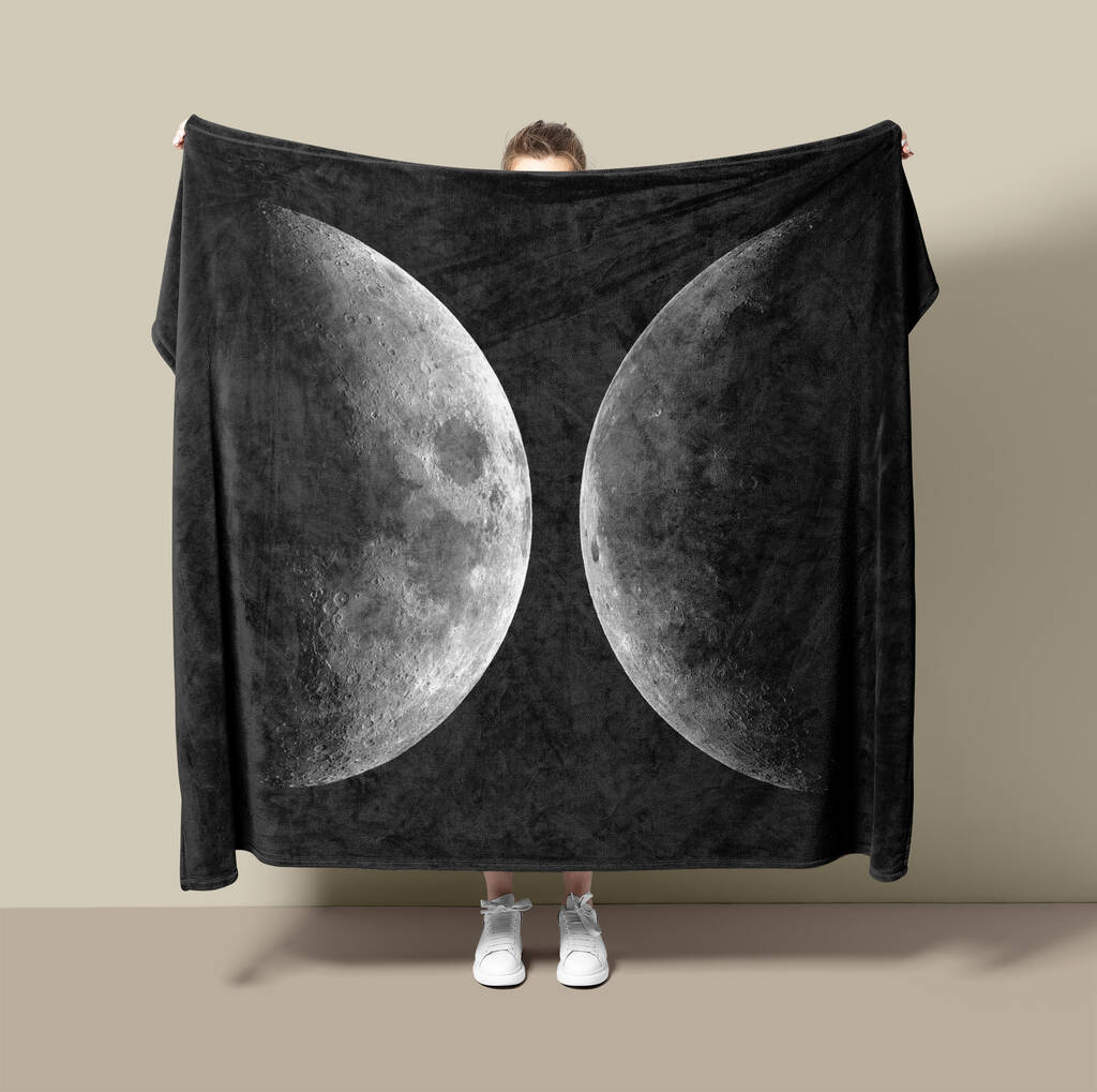 Moon Fleece Blanket My Moon Photography By Tiny Art Guy