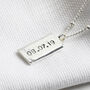 Personalised Tiny Hammered Tag Pendant Necklace, thumbnail 3 of 6