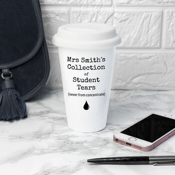 Personalised Student Tears Teacher's Eco Cup, 2 of 7