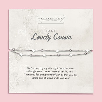 Cousin Bracelet | Jewellery Gift For Cousin, 3 of 8