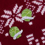 Sprout Lovers Christmas Enamel Pin Badge, thumbnail 3 of 3