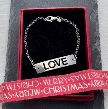 Sterling Silver Love Bracelet, 4 of 4