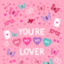 Taylor Swift You're My Lover Valentine's Day Card, thumbnail 3 of 3