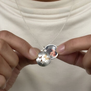 Personalised Butterfly Photo Locket, 2 of 6