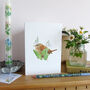 Wren And Snowdrops Greetings Card, thumbnail 2 of 6