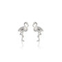 Sterling Silver Flamingo Stud Earrings, thumbnail 11 of 11