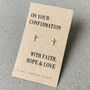Confirmation Cross Earrings In Sterling Silver, thumbnail 1 of 4