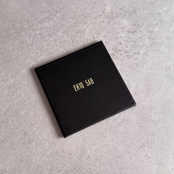 Personalised Postcode Leather Coaster – New Home Or Housewarming Gift, 5 of 11