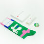 Green Cotton Socks Gift Box By Daniel Aristizabal, thumbnail 1 of 4