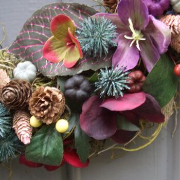 Luxury Hellebore And Thistle Wreath, 2 of 4