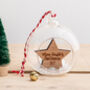 Personalised Christmas Cherry Wooden Star Bauble, thumbnail 1 of 3