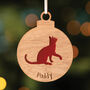 Personalised Wooden Pet Bauble, thumbnail 2 of 5
