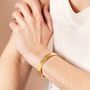 Asymmetrical Layered Bar Bracelet In Gold, thumbnail 3 of 4