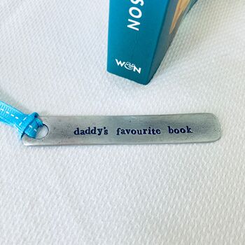 Pewter Bookmark ~ Daddy's Favourite Book, 2 of 4