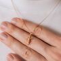 Gold Mini Crucifix Cross Pendant Chain For Men, thumbnail 12 of 12