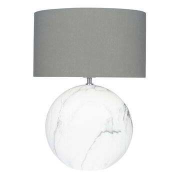 Vermont Marble Effect Ceramic Table Lamp, 2 of 7