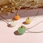 Gemstone Pumpkin Necklace, thumbnail 4 of 9
