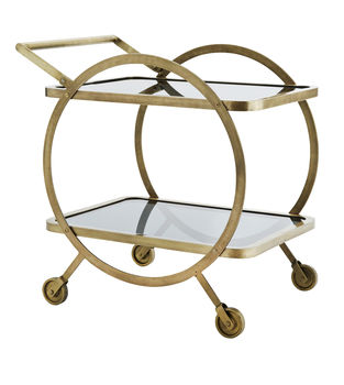 Art Deco Metal Trolley On Casters, 3 of 3