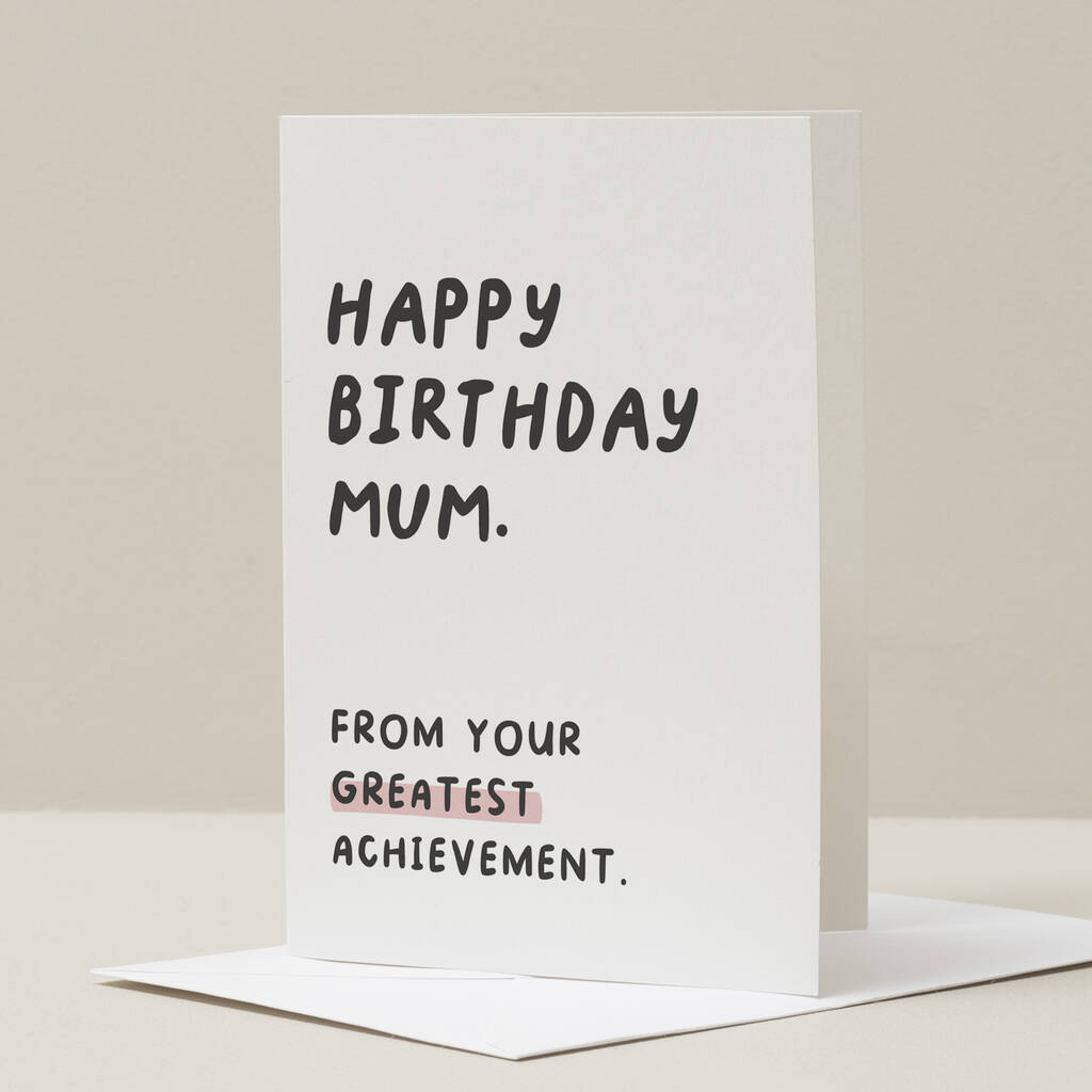 Funny Mum Birthday Card By Twist Stationery