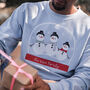Personalised Family Twinning Snowman Jumper, thumbnail 2 of 4