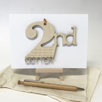 Personalised Wedding Anniversary Meaning Card, 6 of 11