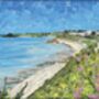 Falmouth, Castle Beach, Cornwall Collage Art Print, thumbnail 2 of 5