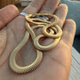 Chunky Gold Snake Chain Necklace, thumbnail 2 of 12