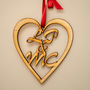 Personalised Wooden Love Heart Sign, thumbnail 3 of 5