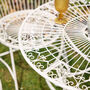 Vintage Cream Two Person Garden Bistro Set, thumbnail 6 of 9
