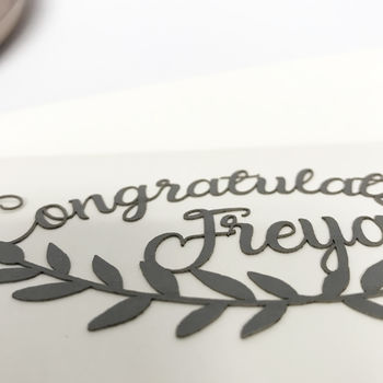 Personalised Papercut Congratulation Card, 5 of 9