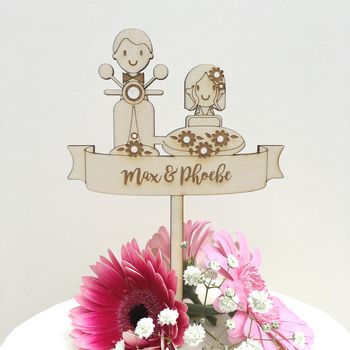 Personalised Scooter Wedding Topper, 2 of 6