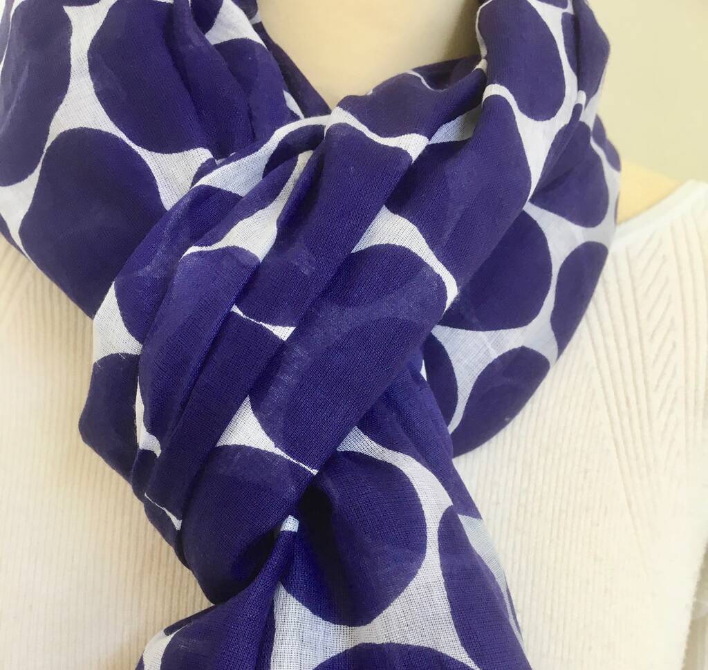 Large Spotty Scarf By Chapel Cards | notonthehighstreet.com