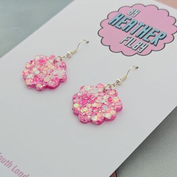 Sparkly Mini Shell Resin Earrings, 4 of 12