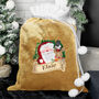 Personalised Christmas Santa Gold Sack, thumbnail 1 of 2