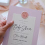 Pink Girls Baby Shower Invitations, thumbnail 7 of 7