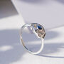 Third Eye Chakra Sapphire Ring Silver Or Gold Plated, thumbnail 1 of 9