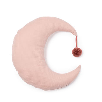 Dream Pink Moon Pompom Cushion, 2 of 2