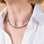 Jewel Bead Turquoise December Birthstone Necklace, thumbnail 1 of 4