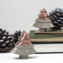 Set Of Three Concrete Christmas Tree Decorations, thumbnail 4 of 4