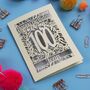 Personalised 100th Birthday Card Papercut Flower Design, thumbnail 7 of 10