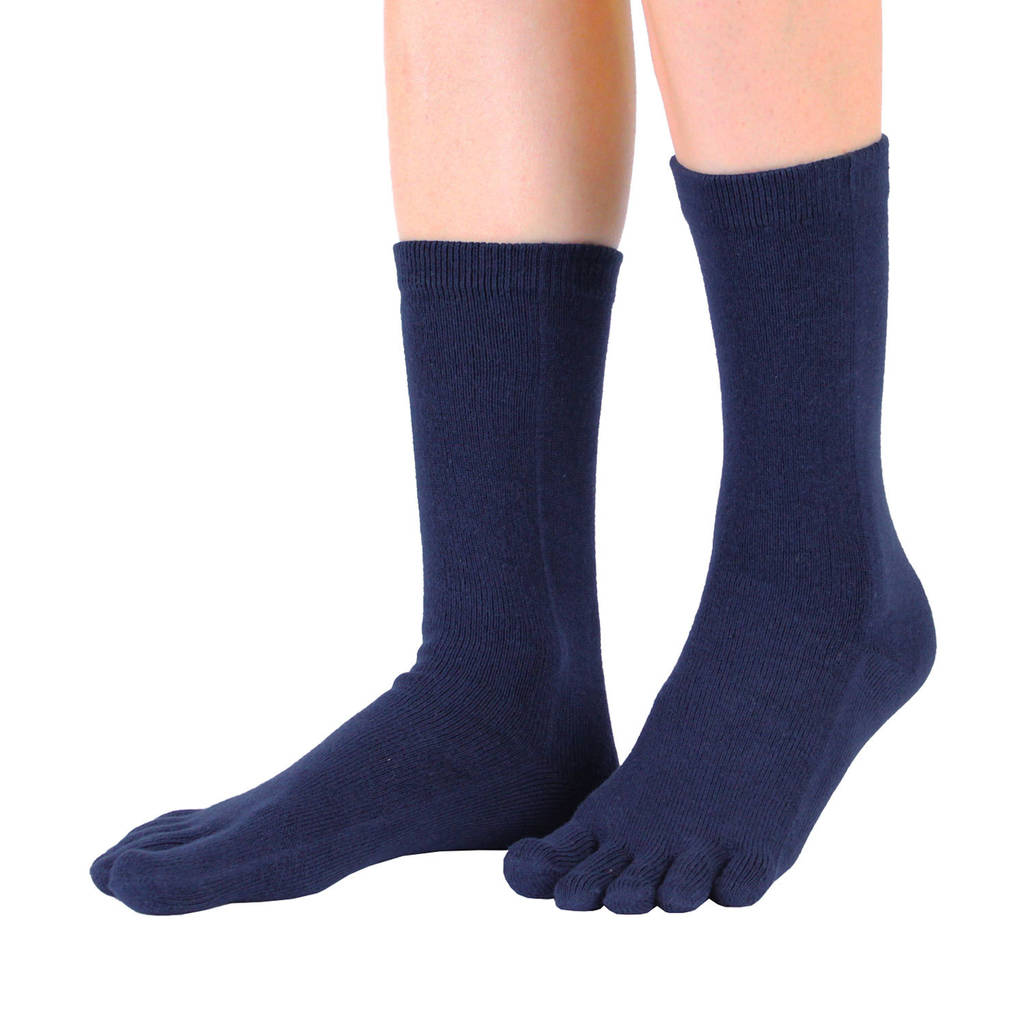 Plain Mid Calf Toe Socks By Toetoe | notonthehighstreet.com