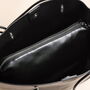 Black Vegan Leather Over Shoulder Tote Bag And Pouch, thumbnail 3 of 3