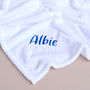 Personalised White Honeycomb Baby Blanket, thumbnail 1 of 10