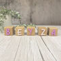 Personalised Baby Name Blocks Nursery Decoration, thumbnail 4 of 9