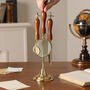 Brass And Wood Desk Accessories Gift Set, thumbnail 1 of 8