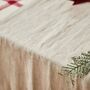 Personalised Traditional Christmas Natural Table Runner, thumbnail 2 of 3