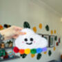 Personalised Pompom Cloud Wall Hanging, thumbnail 3 of 9